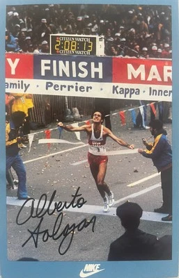 Alberto Salazar postcard             **Signature / Autograph** - Image 1 of 4