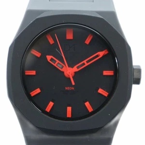 D1 MILANO Watch Logo Black Dial Black Gray GY18 /MQ Men's [Vector] 250904 - Picture 1 of 6