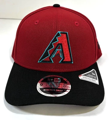 Arizona Diamondbacks MLB NE Stretch-Snap Snapback Hat~Red/Black - Image 1 of 4