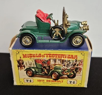 Matchbox Models of Yesteryear Y-2 1911 Renault Lesney made in England with box - image 1 of 4
