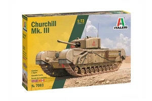 ✅ITALERI 7019 - Scala 1:72 CHURCHILL MK. Ill Gran Bretagna Seconda Guerra Mondia - Foto 1 di 10