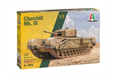 ✅ITALERI 7019 - Scala 1:72 CHURCHILL MK. Ill Gran Bretagna Seconda Guerra Mondia - Immagine 1 di 4