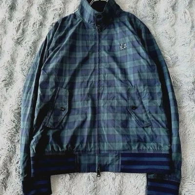 Chaqueta Fred Perry Beams Tartan Check Swing Top M Verde Mezcla Nylon - Imagen 1 de 4