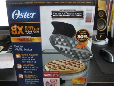 OSTER CKSTWF1502 8X DURA CERÁMICA BELGIA GOFRERA ACERO INOXIDABLE SIN USAR Foto 1 de 3
