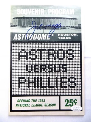 Joe Morgan Signed Autographed Program 1995 Houston Astros JSA AG71947 - Image 1 of 4