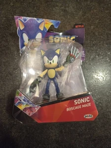 Jakks Sonic Prime 5" Sonic w Claws Boscage Maze Netflix  - Picture 1 of 6