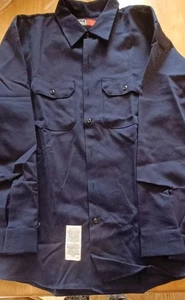 Bollwerk FR Hemd Herren XL-RG Navy Knopfleiste Langarm schwer entflammbar Arbeitskleidung - Bild 1 von 4