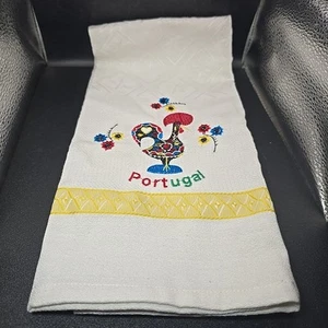 Asciugamano da tè vintage Portogallo tradizionale pollo gallo portoghese - Foto 1 di 9