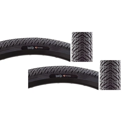Pack of 2 Maxxis DTH SC 26x2.3 Clincher Wire TPI 65 Black/Black Reflective BMX - Image 1 of 2