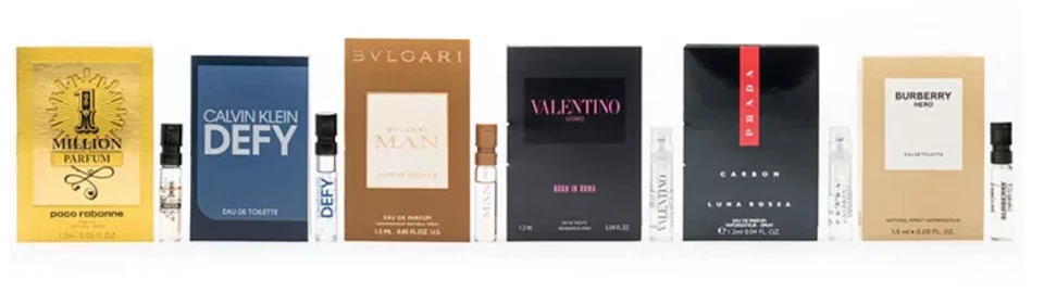 Quantidade 6 Amostra de Perfume Fragrância Calvin Klein Valentino Burberry Conjunto de Presente - Imagem 1 de 1
