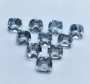 Cojín de topacio azul cielo natural corte facetado AAA piedras preciosas sueltas joyería surtida - Imagen 1 de 24