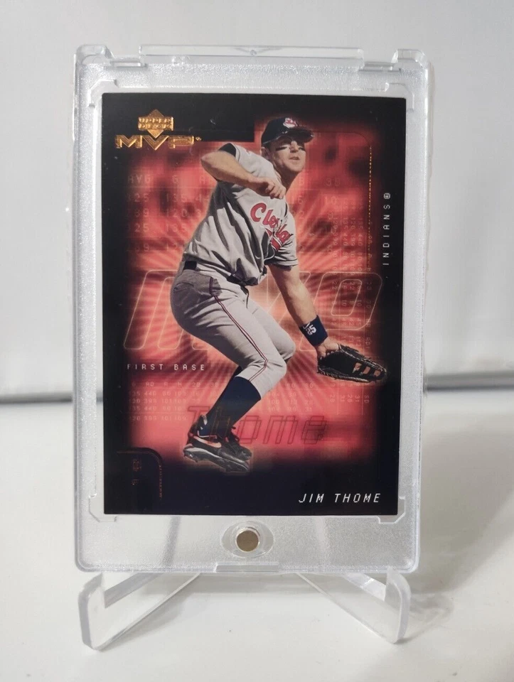 Jim Thome 2002 Upper Deck MVP Indians Cleveland 1B Rare Card - Image 1 of 4