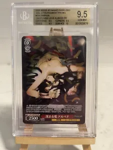 Albedo Tournament Promo BGS Beckett 9.5 Overlord  OVL/S99-P02S Graded JP Weiss - Picture 1 of 2