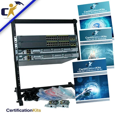 Base Standard Plus 2 Router & 2 Switch CCNA Lab Kit 200-301 1 Year Wnty Rack Inc - Image 1 of 2