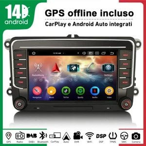 7" Carplay Android 14 Autoradio 64GB VW Amarok Caddy Crafter Polo T6 Skoda Yeti - Bild 1 von 17