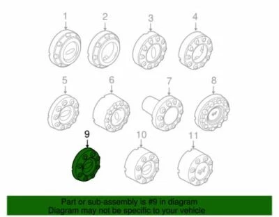 Tapa de rueda trasera OEM NUEVA 04-16 Ford F250 F350 Super Duty King Ranch 5C3Z-1130-CB Foto 1 de 3