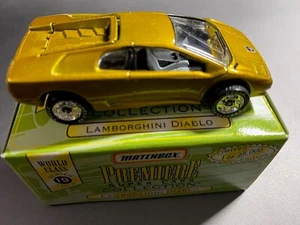 1991 Matchbox Premiere Super Car Lamborghini Diablo World Class Series 19 gold - Picture 1 of 1