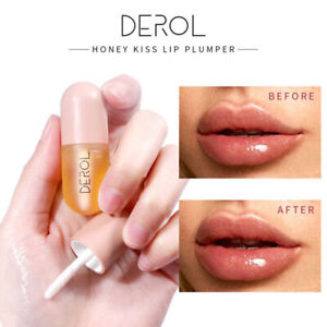 DEROL Lip Plumper Extreme Lip Gloss Plump Volume Lips Moisturizing Lip Enhancer