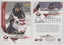 2019 Upper Deck Team Canada Juniors High Gloss /25 Matthew Robertson #14