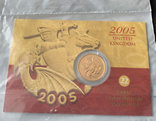 2005 Gold Sovereign In Display Card Sealed