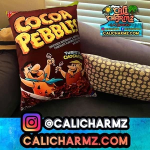 JUMBO COCOA PEBBLES CEREAL CHIPS LAYS DORITOS Decorative Pillow 2FT TALL! - Picture 1 of 2