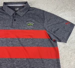 121st US Open Torrey Pines Herren Golf Poloshirt XL ~ grau rot gestreift 2021 - Bild 1 von 15