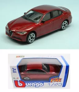 Alfa Romeo Giulia modellismo 1:43 Burago Bburago die cast metal Street Fire - Foto 1 di 2