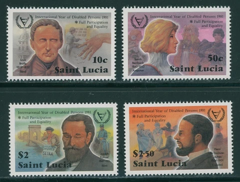 St. Lucia Scott #559-562 MNH Int'l Year of the Disabled IYD CV$2+ 396337 Cover