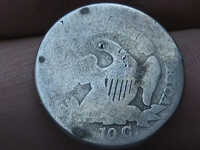 1830 Capped Bust Silver Dime- About Good Details, Large 10C - Image 1 of 3