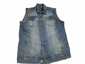 MEN’S XXL NOSTIC PRE-STRESSED JEAN VEST - Picture 1 of 5