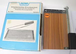 Rowi Nr.1528 PAPIERSCHNEIDEMASCHINE Hebelschneider 15cm mit OVP Nr.127 - Bild 1 von 2