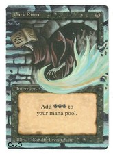 Dark Ritual Revised Altered Full Art MTG Magic Commander EDH Old School Vintage