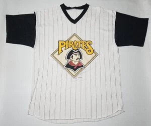 Vintage 1988 Logo7 Pittsburgh Pirates Grapgic T-Shirt Size Small / Medium - Picture 1 of 6