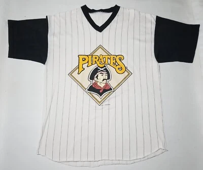 Vintage 1988 Logo7 Pittsburgh Pirates Grapgic T-Shirt Size Small / Medium - Image 1 of 4