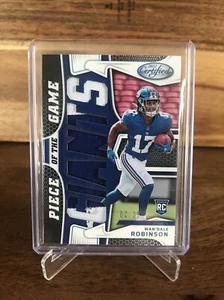 2022 Certified WAN’DALE ROBINSON Pieces Of The Game 2/35 GIANTS 2 Color Patch RC - Picture 1 of 2