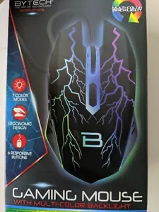 Gaming Mouse with Multi-color Backlight Ergonomic USB Wired Universal Gamer - Picture 1 of 2