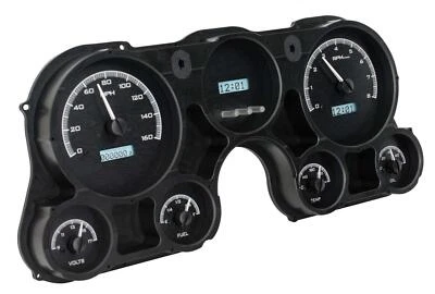 Medidores analógicos para camioneta Chevy Dakota Digital 67-72 aleación negra blanca VHX-67C-PU-K-W Foto 1 de 4