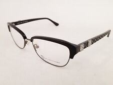 JL by Judith Leiber JL3002 Eyeglasses Black Ebony 53mm Italy Browline Style