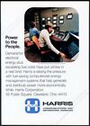 1976 Harris komputer Microplex system zarządzania energią zdjęcie vintage druk reklama