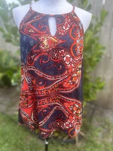 Lascana For Venus Paisley Neckholder Tank Top Blau Größe L  - Bild 1 von 8