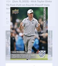 [Pre Sale] Nick Taylor Base Upper Deck Game Dated Moments New Canadian Open