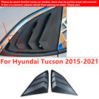 Matte Black Side Window Quarter Louver Cover Trim For Hyundai Tucson 2015 2021
