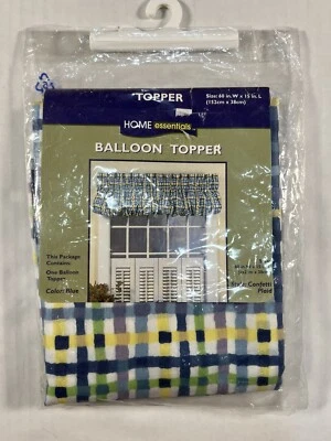 Vintage Kmart Home Essentials Ballon Topper Valance Made In USA 60” X 15” - Image 1 of 4