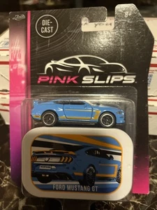 NEW 2024 Jada Pink Slips FORD MUSTANG GT Blue WITH TIN- NICE! - Picture 1 of 5