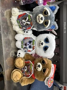 3x Feisty Pets Sammy Sucker punch artigli Ebeneezer Babbo Natale orso Karl The Snarl etichette - Foto 1 di 10