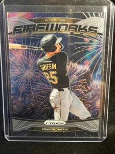 Konnor Griffin 2025 Panini Prizm Fireworks #25 - Pittsburgh Pirates - Picture 1 of 2
