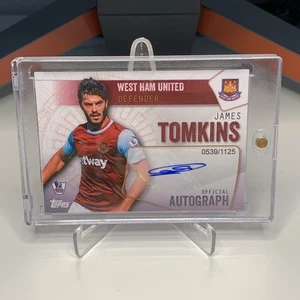 James Tomkins Auto /1125 West Ham United Topps 2006 Match Attax England - Picture 1 of 4