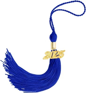 2025 Tassel Graduation, Blue Graduation 2025, Black Grad Cap - Picture 1 of 7