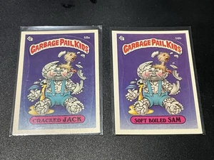 Serie 2 GPK Spazzatura Bambini 1985 OS2 58a CRACKED JACK 58b SOFT BOILED SAM - Foto 1 di 4