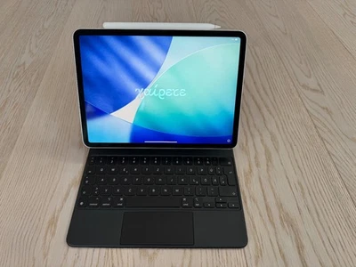 Apple iPad Pro 2. Gen 256GB, WiFi+Cell, 11 Zoll,Silber + Magic Keyboard + Pencil - Bild 1 von 4